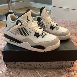 Military Black Jordan 4 Retros | Size 6Y